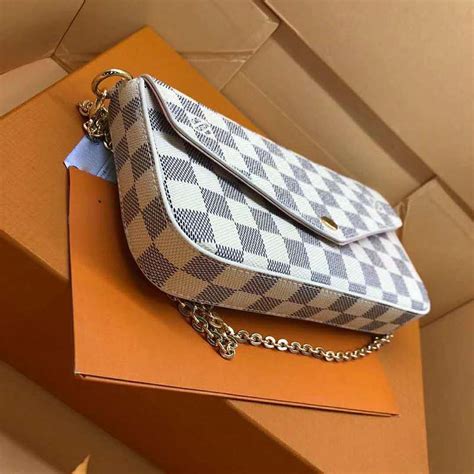 lv felicie pochette damier azur|Pochette Félicie Damier Azur Canvas .